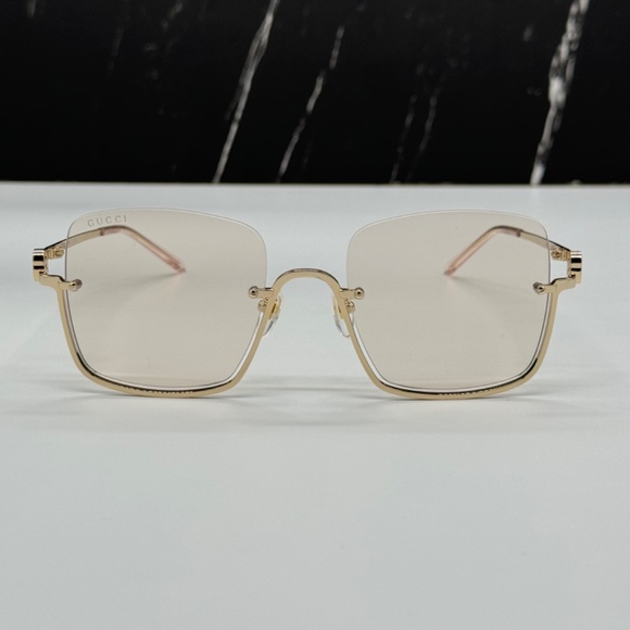 NEW GG1279S 004 GUCCI GOLD YELLOW SQUARE WOMEN GUCCI SUNGLASSES main image 14